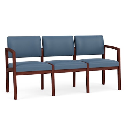 Lesro 3 Seat Tandem Seating W/ No Center Arms, 65 in W 26 in L 31.5 in H, Lenox Series LW3101